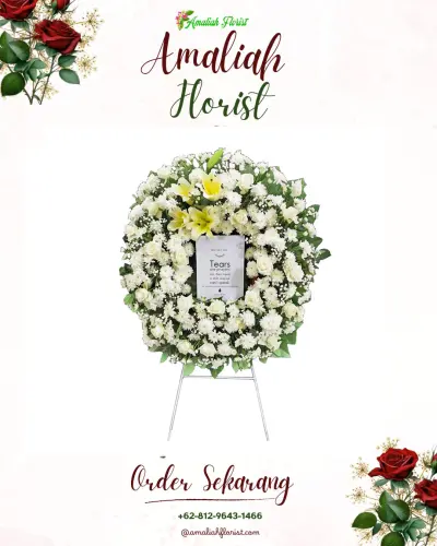 Krans Bunga Duka Cita di Kruwisan